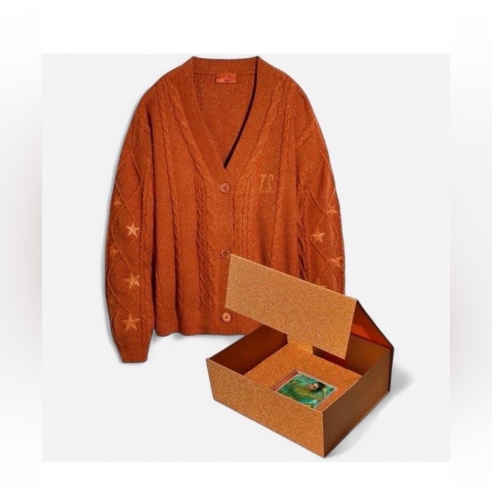 NWT Taylor Swift The Life of a Showgirl Orange Cardigan